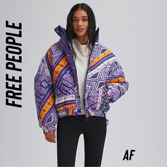 FREE PEOPLE POWERHOUSE PUFFER SKI JACKET NWT - Picture 1 of 15